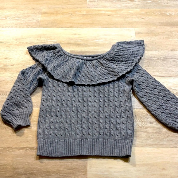 Off the shoulder gray sweater - Picture 1 of 2